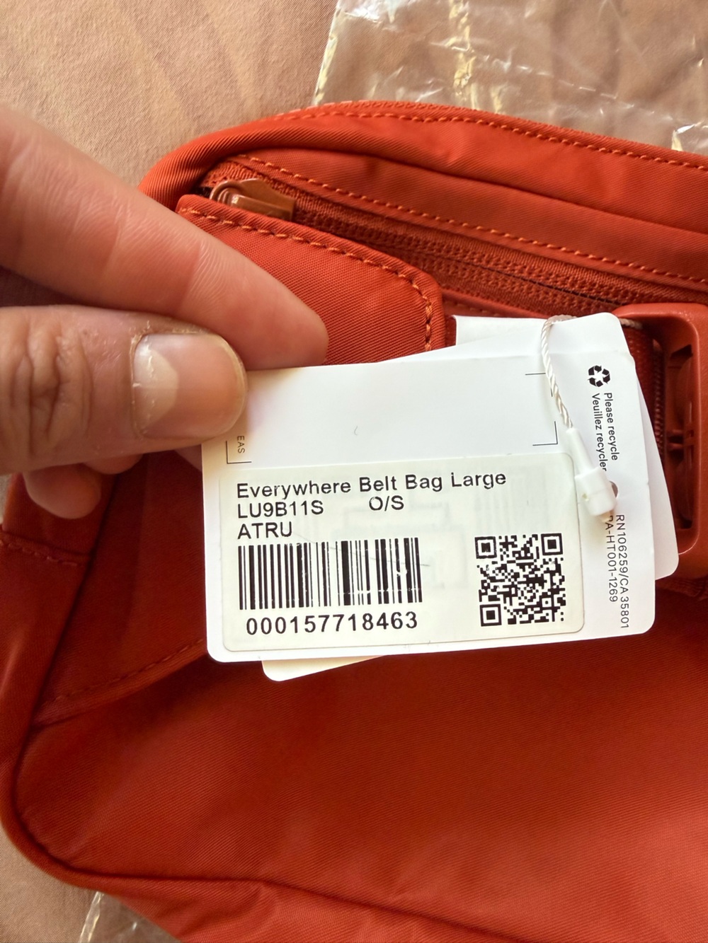 Lululemon Everywhere Belt Bag Large 2L Autumn Rust NWT - Picture 4 of 7